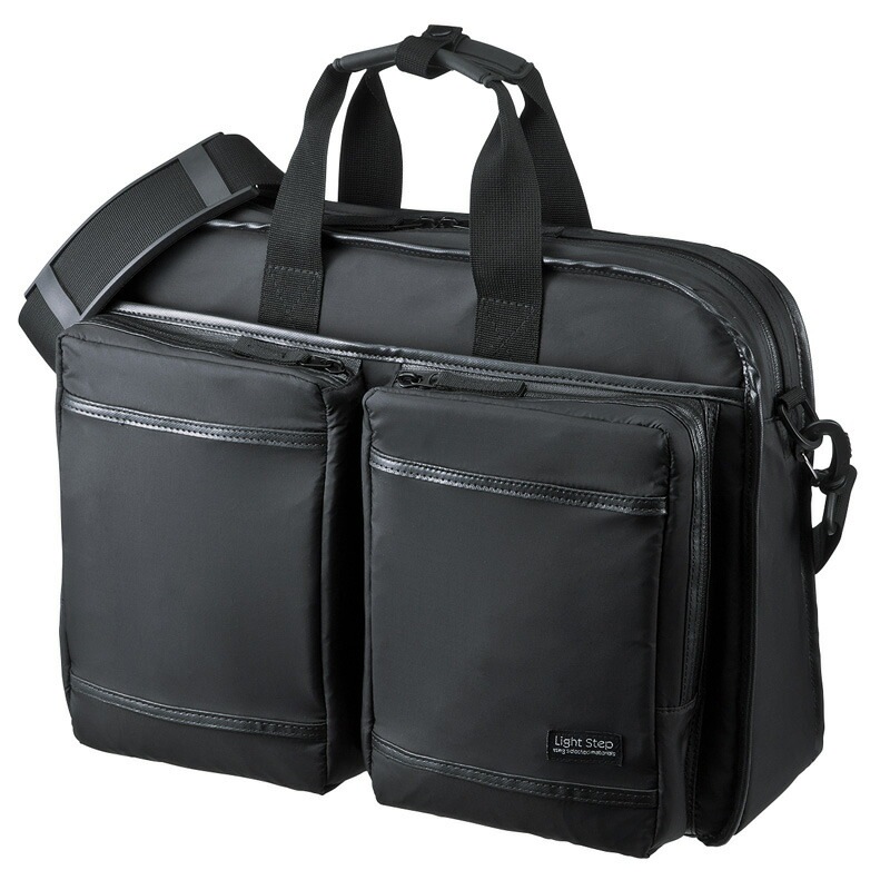 超撥水 軽量PCバッグ 15.6インチワイド シングル ブラック BAG-LW9BK