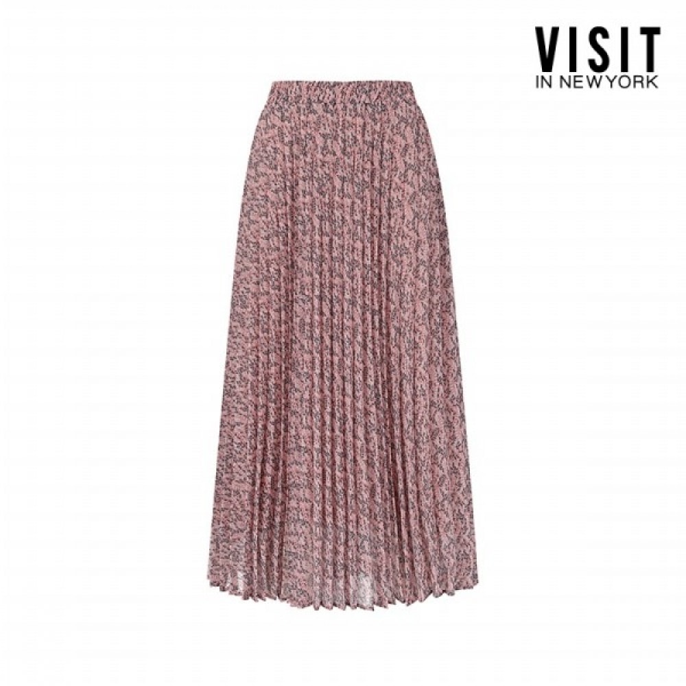 (ニューヨーク訪問) プリーツバンディングプリントロングスカート (VY5SR26) 6,506円