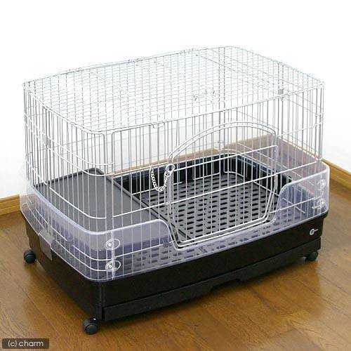 うさぎケージ　クリアケージ　Ｍ　（８２X５６．５X６０．５ｃｍ）　ウサギ　チンチラ　フェレット　ケージ　１８０サイズ　ＣＲＣ50―20―33―15―00