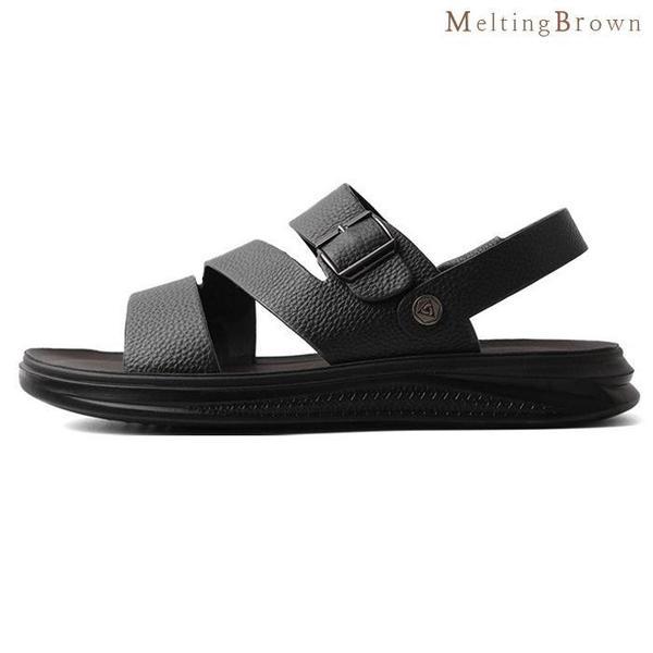 メンズサンダル メンズ牛革サンダル 夏サンダル AX23