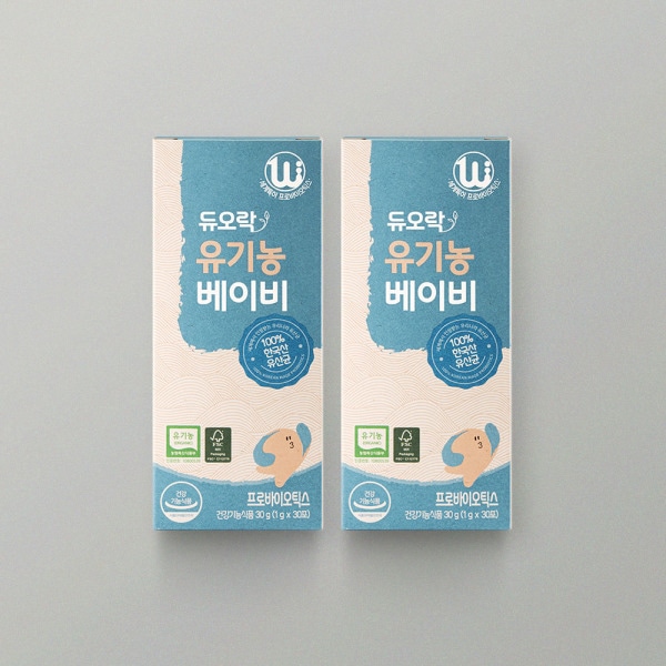 40億乳酸菌 デュオラック オーガニック ベビープロバイオティクス 30包（30日分）2個