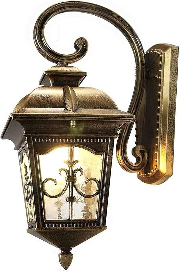 KY LEE 壁掛けライト ポーチライト LED ランプ 門灯 壁掛け照明 外灯 ポーチライトLED 玄関照明 防水 レトロ ハンドメイドのポーチ灯 ウォールライト(BD-021)