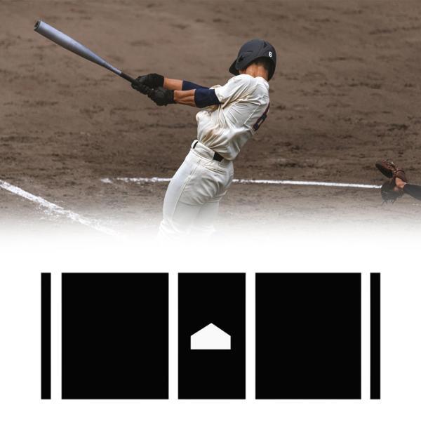 野球用バッティングマット プロフェッショナル ヘビーデューティー ティーンエイジャー向け ソフトボールトレーニング用 ブラック