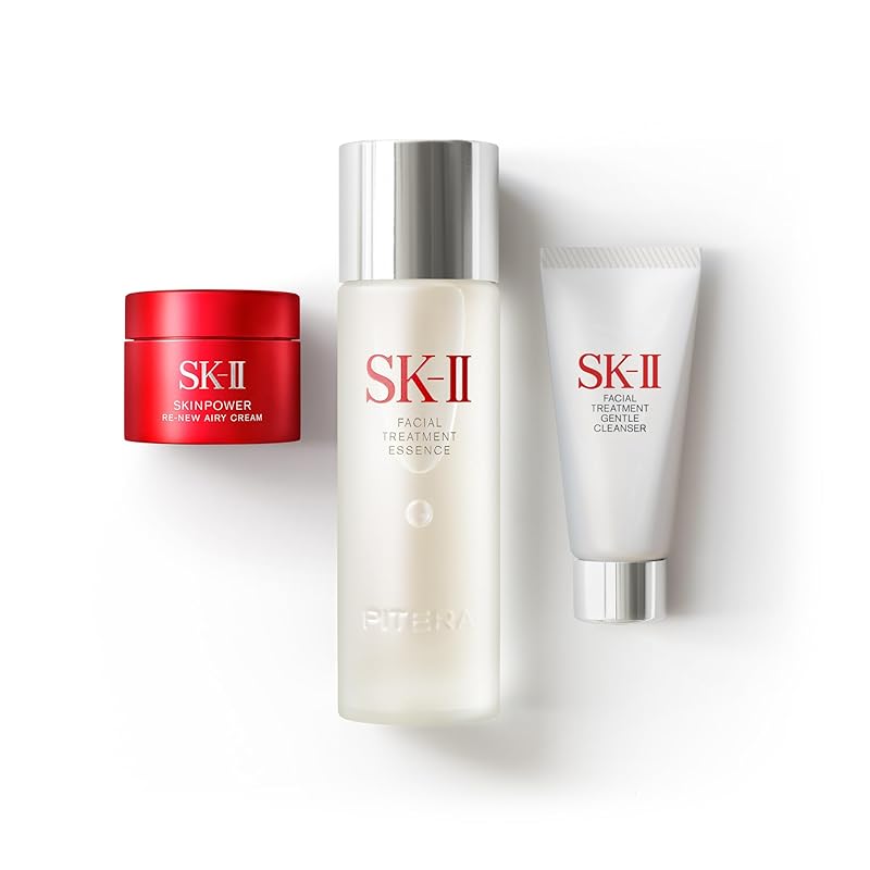 SK-II スキンケアセット ピテラ ユースエッセンシャル セット リニュー エディション 化粧水 洗顔料 ナイアシンアミド 配合* フェイスクリーム ギフトボックス