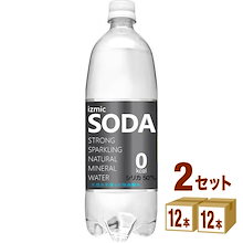 イズミック SODA(ソーダ) 天然水強炭酸水 1L (1000ml ) 2ケース (24本) 炭酸水 24本 送料無料