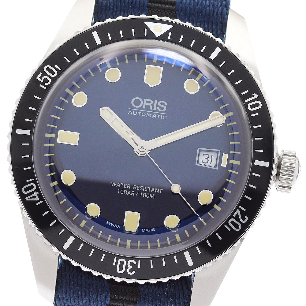 オリス ORIS 7720 ダイバーズ65 デイト 自動巻き メンズ 良品 箱・保証書付き_903159【中古】