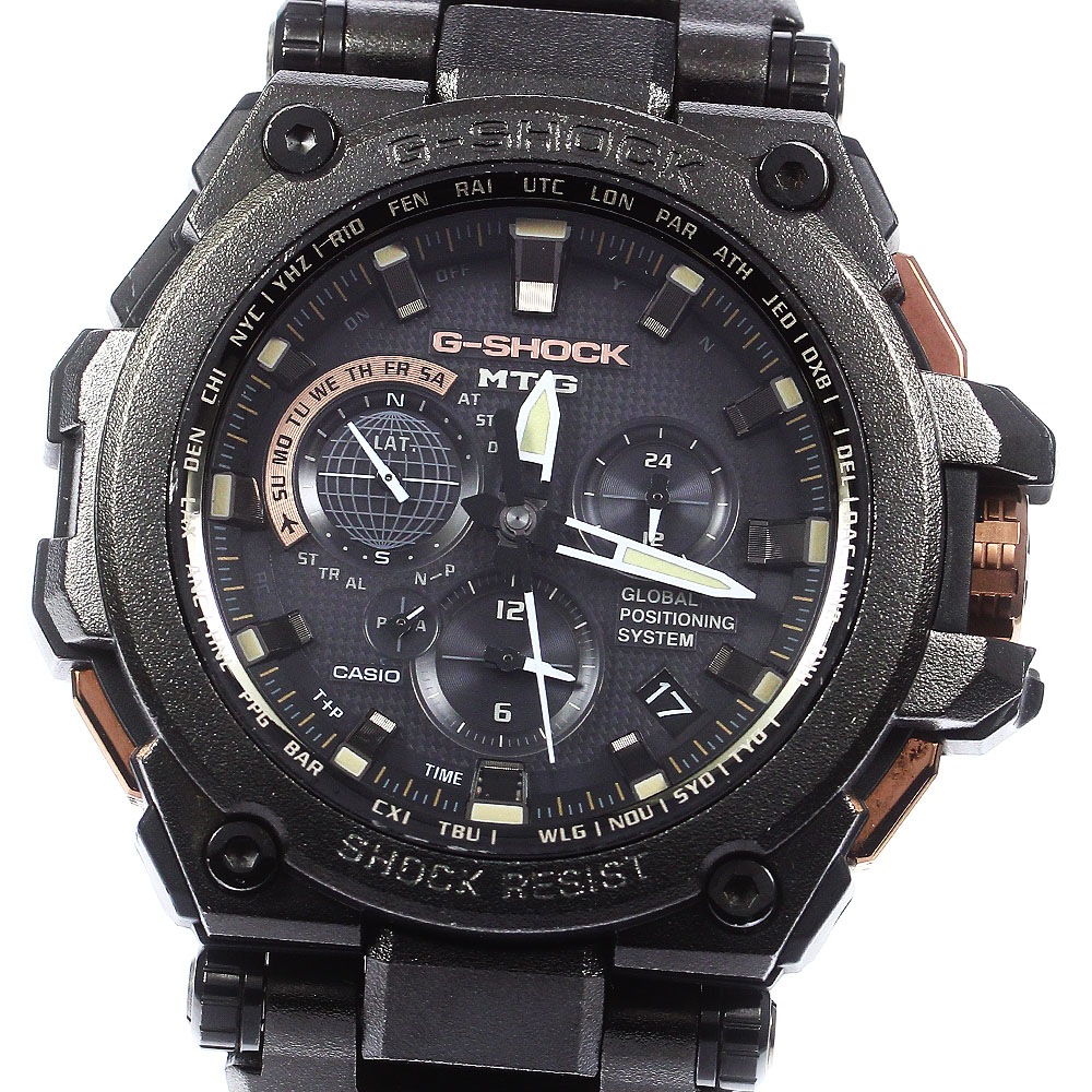 訳あり カシオ CASIO MTG-G1000RB-1AJF G-ショック クロノグラフ ソーラー電波 メンズ _753037【中古】
