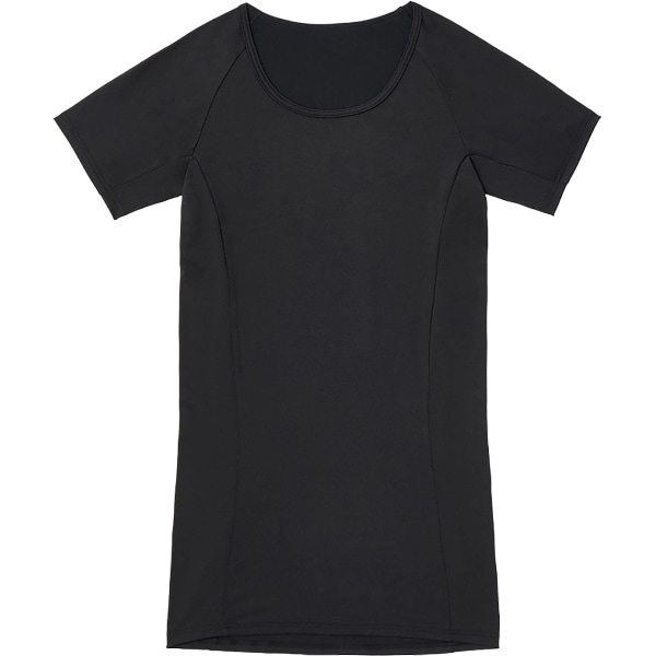 PHITEN ファイテン スラッと姿勢インナー Tシャツ 半袖 メンズ ブラック ボディーケア 半袖Tシャツ JG705004-5