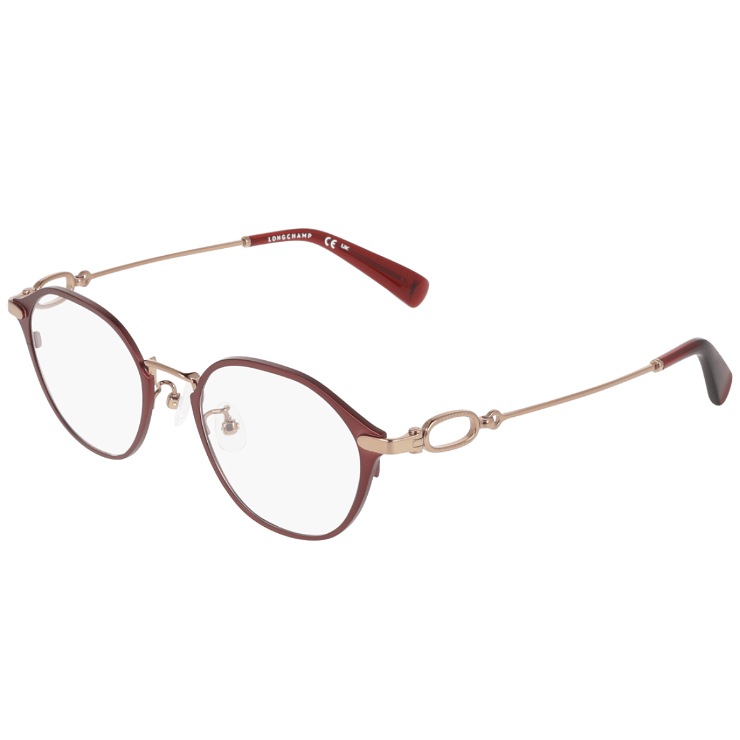 レディース メガネ lo2548lbj-602 47mm 眼鏡 かわいい おしゃれ 軽量 チタン フレーム ブランド SATIN BURGUNDY カラー ダミーレンズ発送