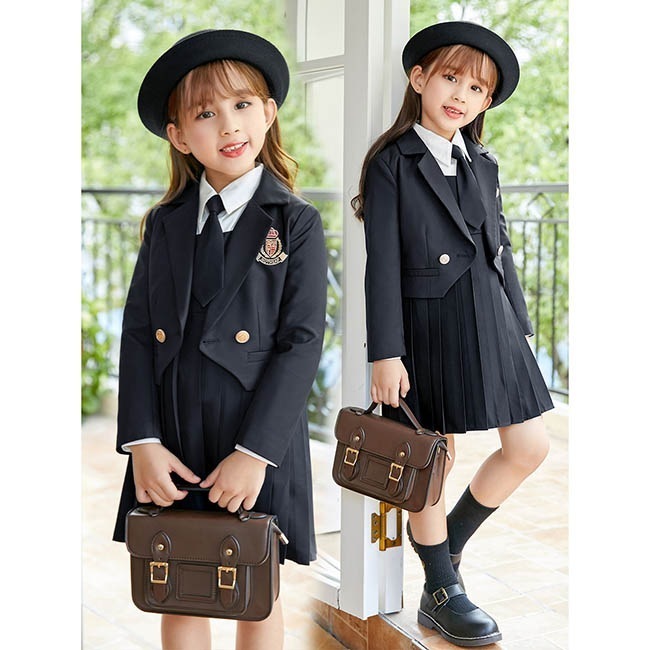 卒業式 スーツ 女の子 大きいサイズ 小学生 子供服 3点セット 秋冬服 学生 制服 子供 スーツ 入園 受験 小学校 中学生 キッズ 通園 通学 フォーマル 卒園式 入学式 インパン付き 発表会 七