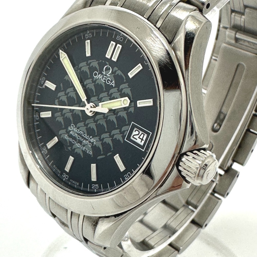 腕時計 2508.80 シーマスター クロノメーター ジャックマイヨール 2002 自動巻き デイト SS シルバー