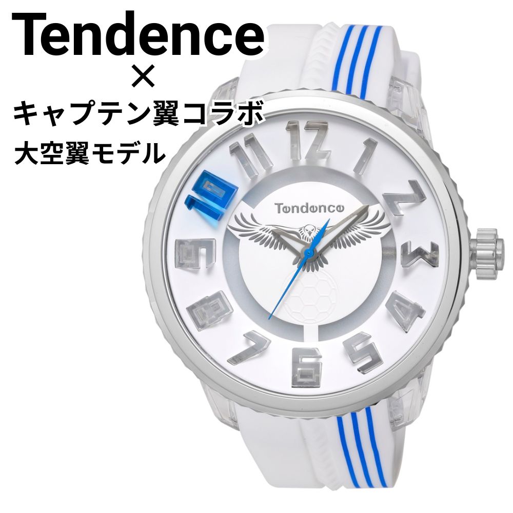 テンデンス キャプテン翼 コラボレーション 大空翼モデル TSUBASA サッカー 腕時計 非売品の時計クロス付 メンズ レディース フラッシュ ホワイト LEDライト 光る 8色 シリコンベルト か 16,650円
