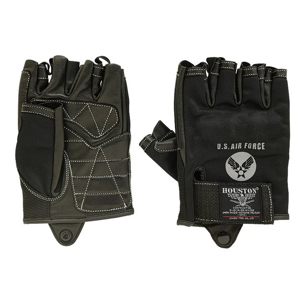 HTVG2313S メッシュレザーハーフグローブ ブラック LXサイズ HTVG2313SBKLX