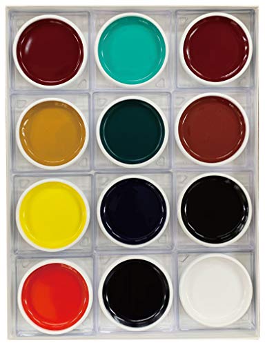 吉祥 日本画用絵具 鉄鉢 12色セット 7,246円