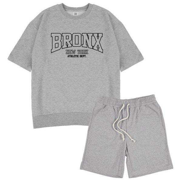BRONX オーバーフィット 半袖 Tシャツ スウェットパンツ セットアップ 6カラー