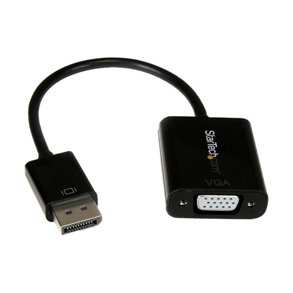 （まとめ）StarTech DisplayPort1.2-VGA変換アダプタ 1920×1200 ブラック DP2VGA3 1個(×2セット)
