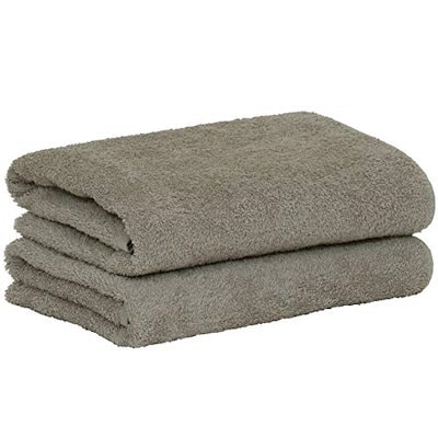 他サイト： タオル研究所 #006 バスタオル ウォームグレー 2枚セット 薄手の商品画像