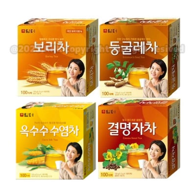 【お茶4種 400T】【ダムト】 담터 トゥングレ茶100ティーバッグ,とうもろこしのひげ茶100ティーバッグ,麦茶100ティーバッグ,決明茶100ティーバッグ