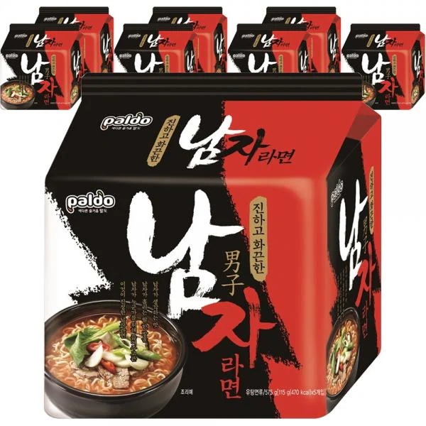 (即席食品/即席料理) 八道 男ラーメン (マルチパック) 115gX40個入 (1箱) (즉석식품/즉석요리) 팔도 남자라면(멀티팩)115gX40개입(1박스)