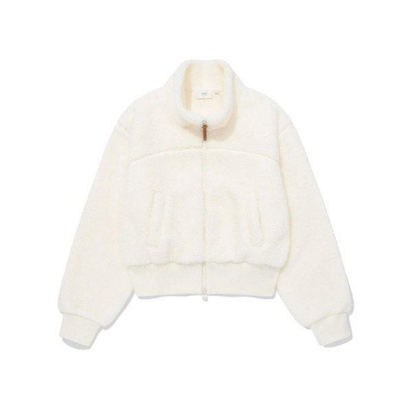 ジャケット JQS CO2404JK74-IV ウーマン シェルパ ジップアップ ジャケット アイボリー