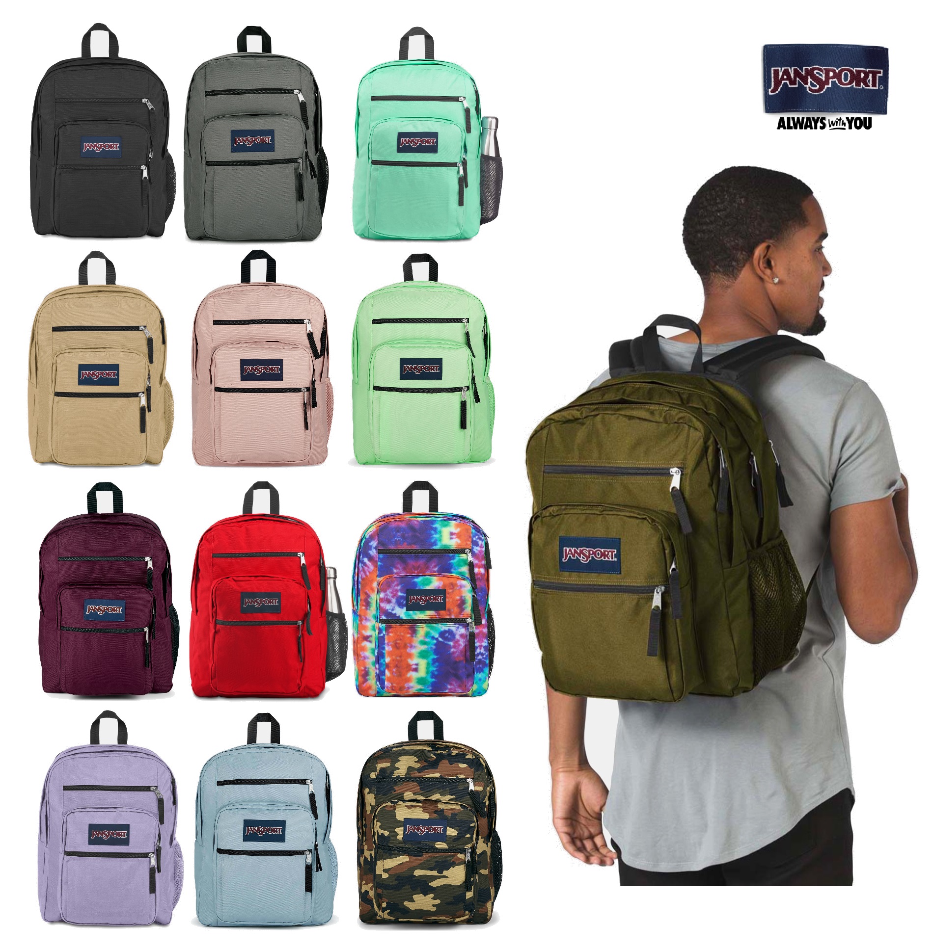 BIG STUDENT 34L 16色 新商品 新学期 学生バッグ 登校バッグ 大学生バッグ バックパック