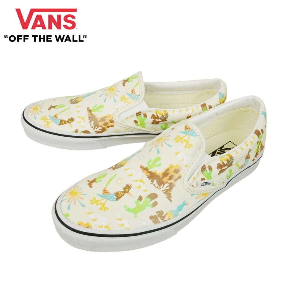バンズ VANS ヴァンズ【箱なし】CLASSIC SLIP-ON スケート スリッポン スリップオンGET OUTDOORS MARSHMALLOW/メンズ