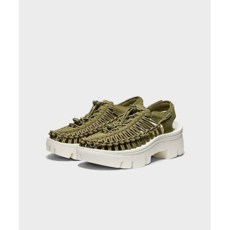 KEEN ユニークプラットフォームサンダル ユニセックス Martini OliveStar White KNSO5E070K3 400408