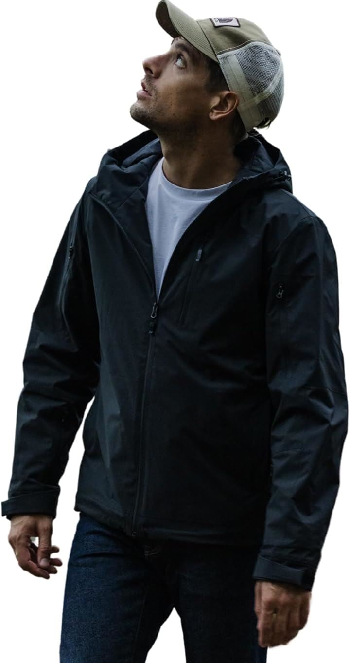 電熱ジャケット 電熱服 発熱ジャケット ヒーター付き 防寒 秋 冬 防風 防水 USB加熱 3段階温度調節 冬服 ヒーター防寒服 暖かい 男女兼用 電熱ウエア 防寒对策(メンズ, L)