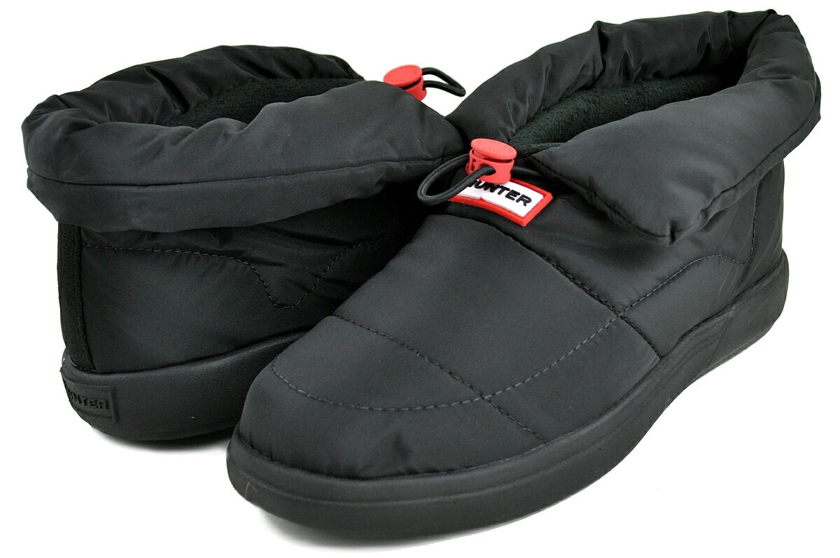 レディース イン/アウト パファー ブーティ ブラック スリッポン 暖 アウトドア スリッパ wff3001wwu-blk