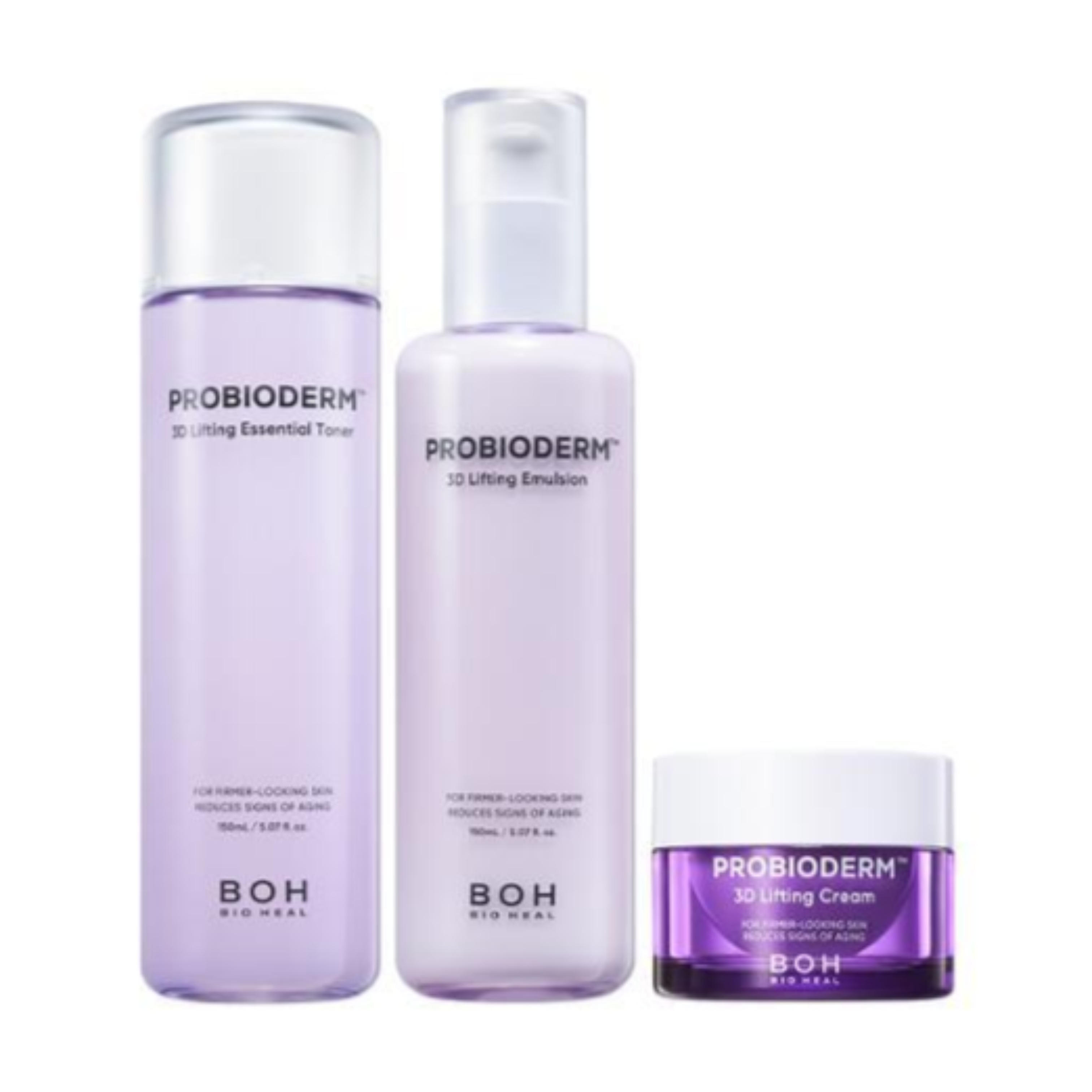 プロバイオダーム3Dリフティング スキンケア 3種セット ( エッセンシャルトナー 150ml + エマルジョン 150ml + クリーム15ml)
