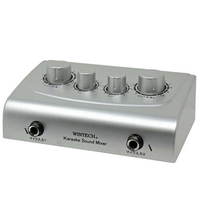他サイト： WINTECH　カラオケエコーミキサー WINTECH　CKM-1 シルバｰの商品画像
