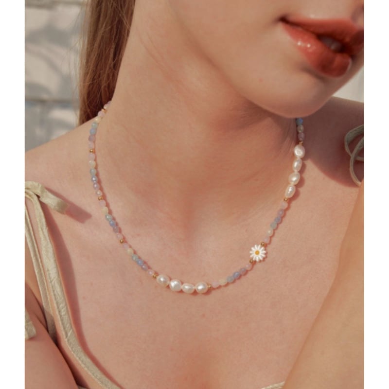 【ENGBROX】pastel moment daisy necklace~ネックレス#Aespa着用 ENGBROX / pastel moment daisy necklace / aespa 着用 ネックレス