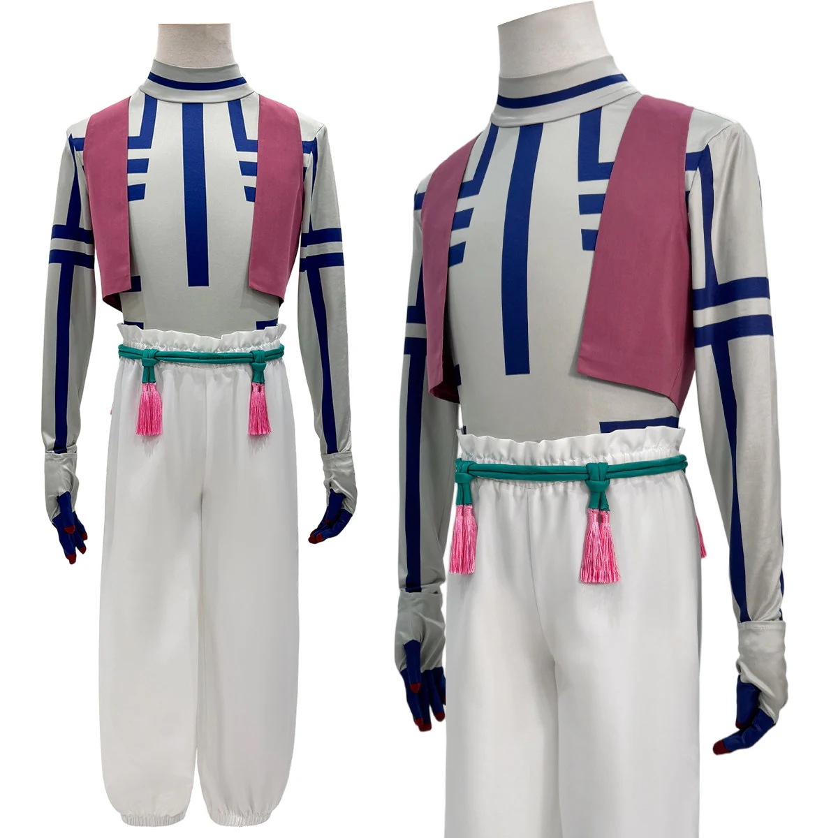 [2026 新作]HOLOUNCOSER 猗窩座 コスプレ 上弦の参 ステージ衣装 上着 白ズボン フルセット C服 仮装 ハロウィン アニメ
