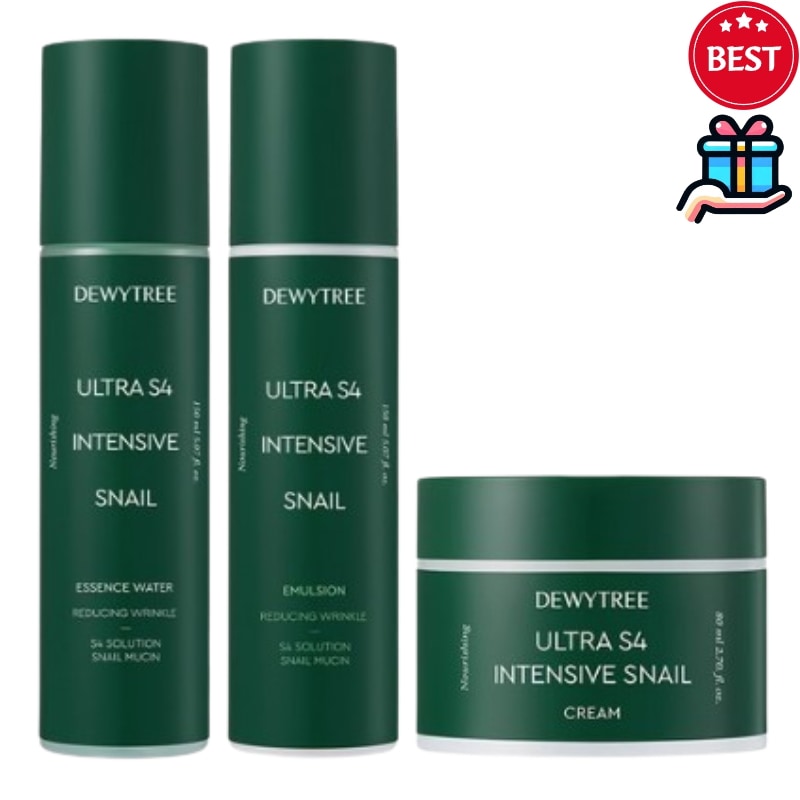 [カタツムリ 化粧水乳液セット] デュイトゥリー ウルトラS4 インテンシブ スネイル 3点セット しわ 栄養 弾力 生気 水分 光彩たるみ しわ たるみ 韓国コスメ 韓国人気