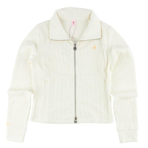 スリムフィット ウーマンズ スプリング コテ ジップアップ QQ122OFT22 CRM_P415998880