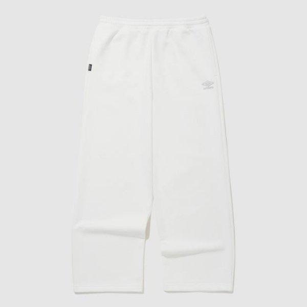 パンツ TQT UQ123CFP16-WHT エッセンシャルプラス ワイドストレートパンツ WHITE