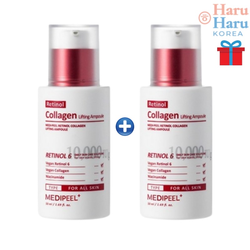 【韓国人気 美容液1+1】チノール コラーゲン リフティング アンプル 50ml+50ml/スキンケア 韓国 レチノール コラーゲン美容液/保湿 弾力ケア しわ シミ取り ほうれい線 トーンアップ