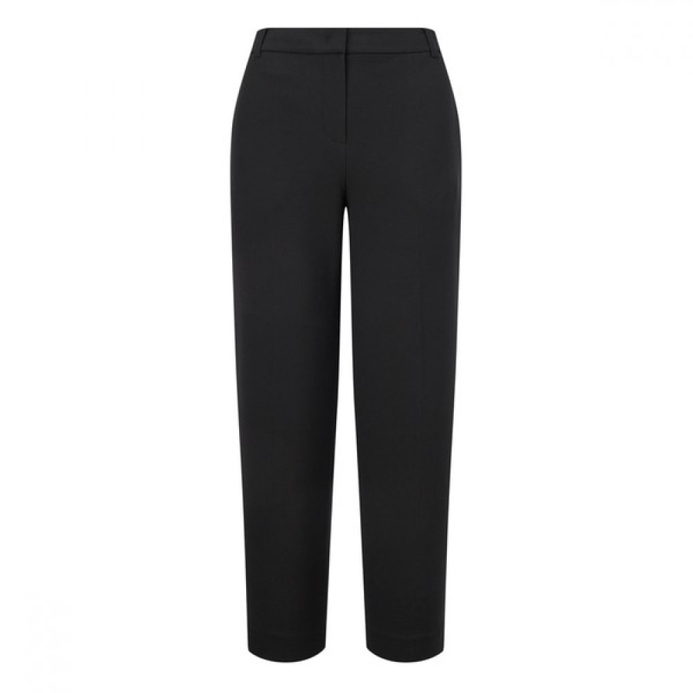 (ヘッジズレディース) 25SS ポリブレンドスリムフィットスラックスブラック HSPA5B791BK