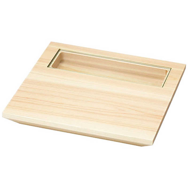 ヤマコー　用美 業務用 桧・硝子窓付料理皿(正角)大 yamaco30286　YAMACO30286