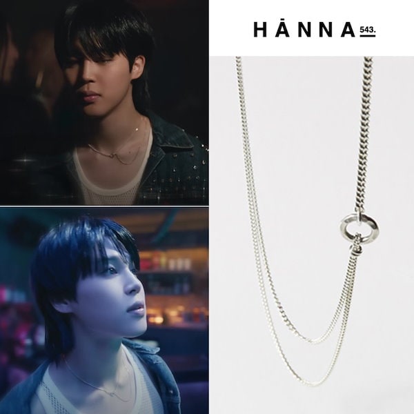 btsジミン着用 N39S シルバーチェーンネックレス jimin