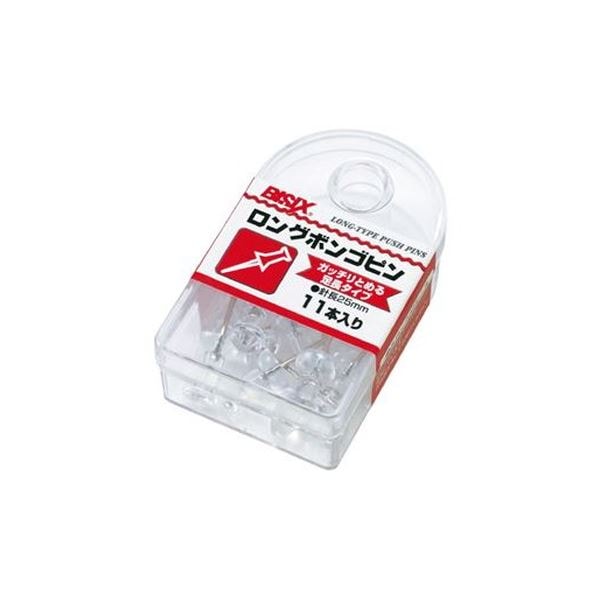 （まとめ）ミツヤ ロングボンゴピン BX1‐4‐T 透明 [x30セット]