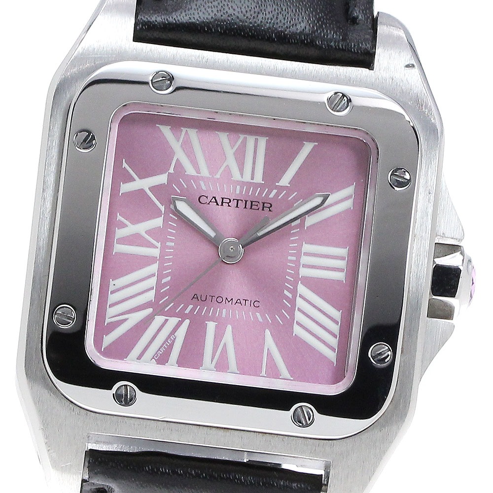 カルティエ CARTIER W20133X8 サントス100 MM 自動巻き ボーイズ _842267【中古】