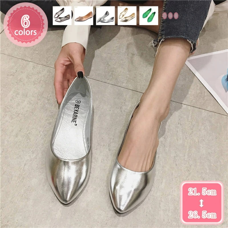 500円OFFクーポン レディース 婦人靴 美脚 パンプス フラットシューズ ローヒール ぺたんこ 歩きやすい シンプル おしゃれ フラットパンプス ポインテッドトゥ ぺたんこパンプス 黒 バレエシュ