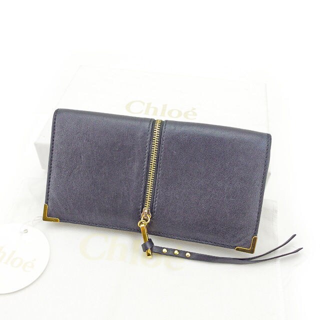 長財布 二つ折り 財布 ブラック 中古