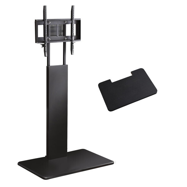 ホームテイスト 壁寄せテレビスタンド ハイスイングタイプ 専用棚SETSWAT-H-TWAT-BK ブラック メーカー直送