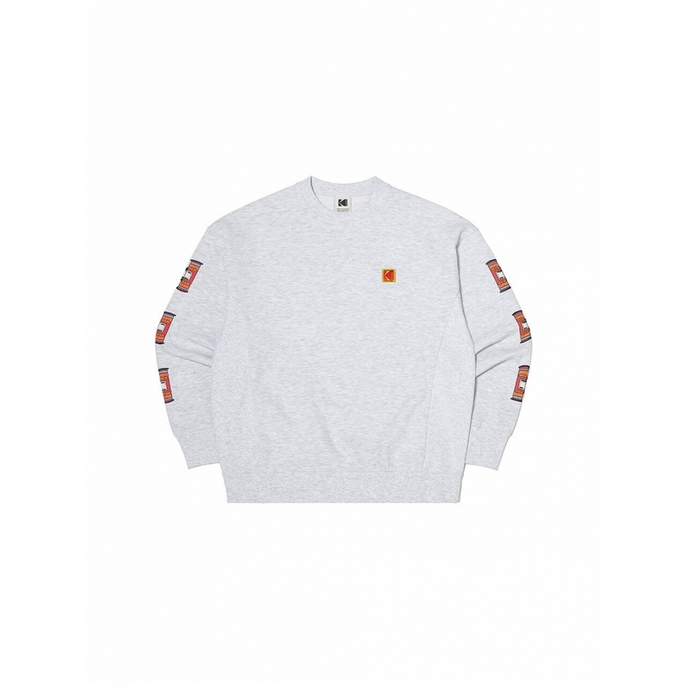 コダックアパレルコダックピープルズグラフィックスウェットシャツホワイトメランジ