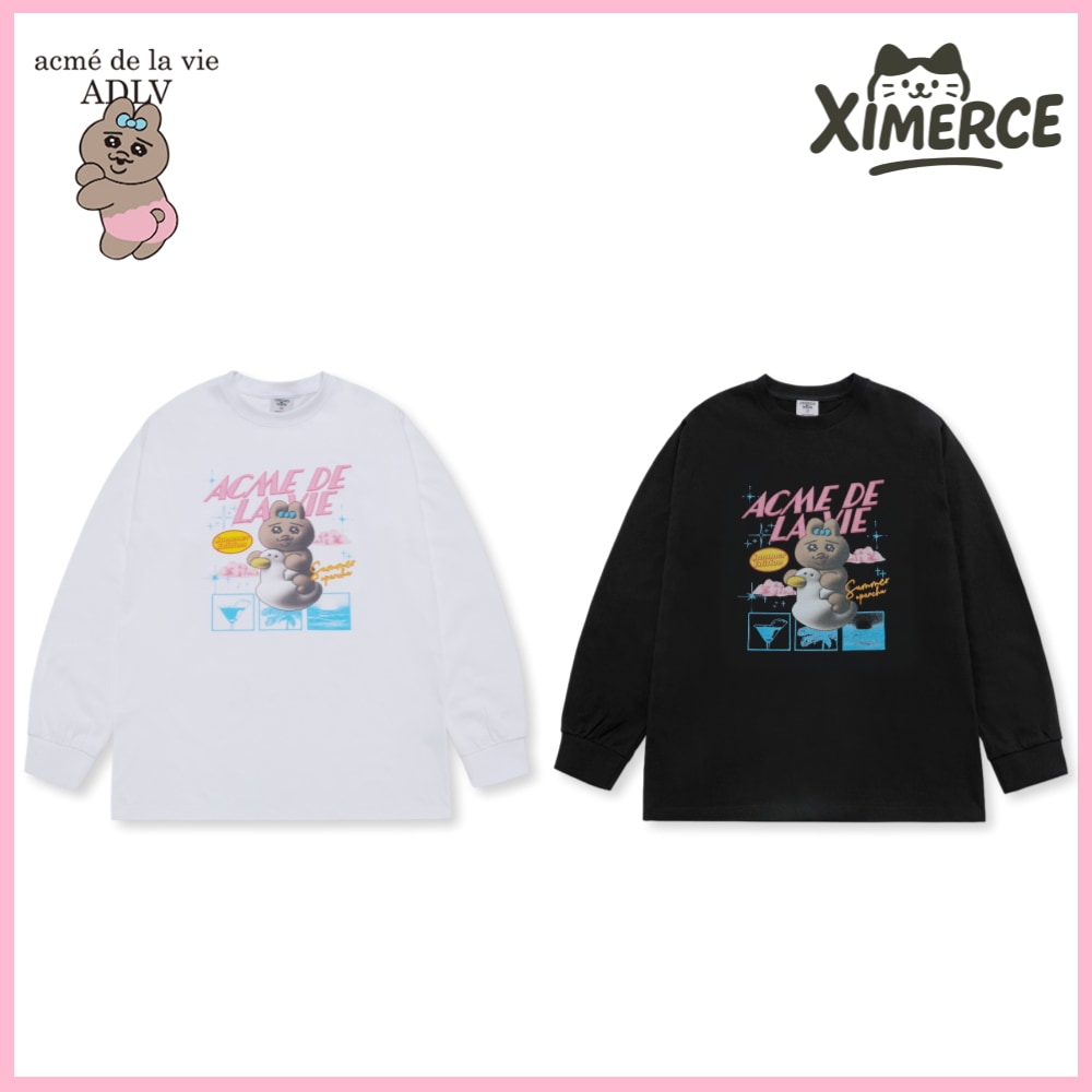 【韓国限定】 おぱんちゅうさぎ X ADLV LONG SLEEVE Tシャツ