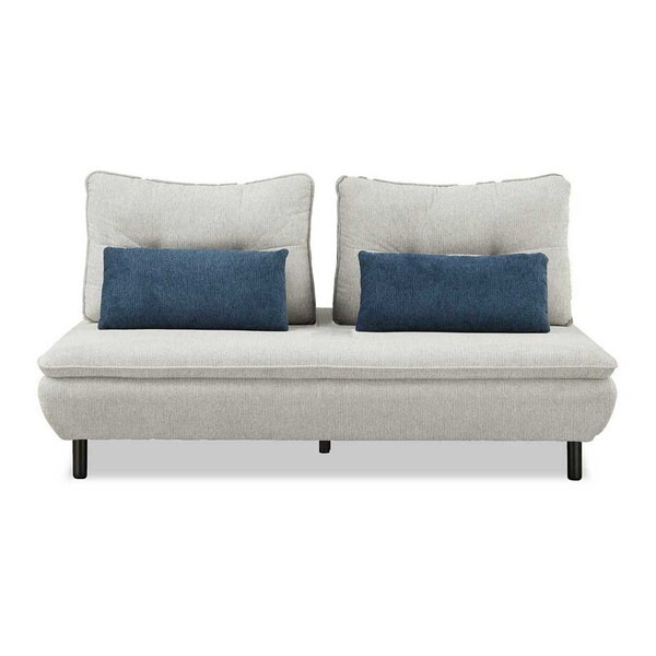 筑波産商 ソファ Isra 2.5P+背x2 GYGY/BL メーカー直送