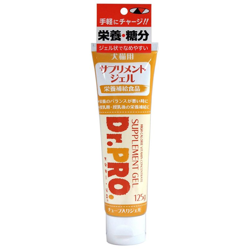 （まとめ買い）ニチドウ Dr.PRO. サプリメントジェル 125g 犬猫用フード [x3]