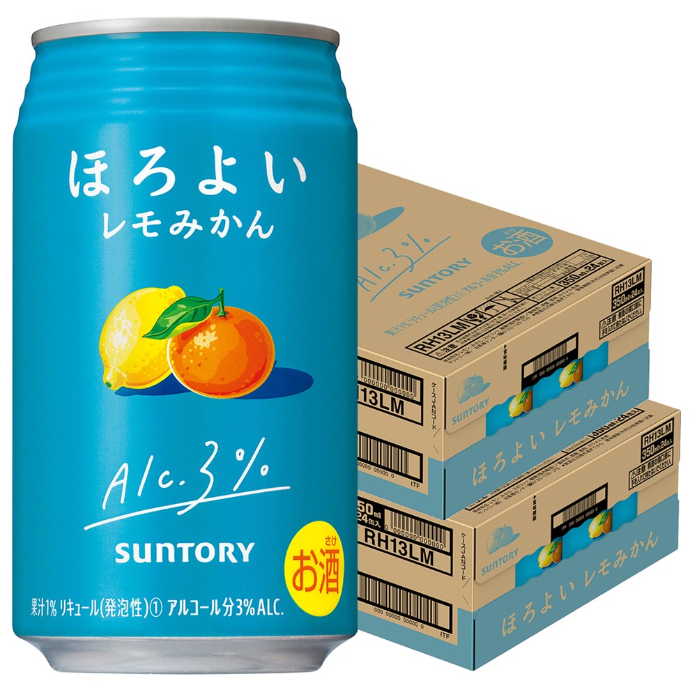 【送料無料】サントリー ほろよい レモみかん 350ml2ケース/48本【北海道沖縄県東北四国九州地方は送料がかかります】